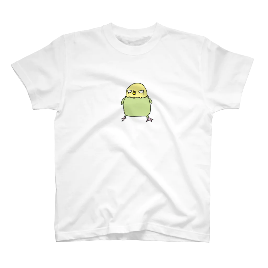 セキセイインコのアルとテンのセキセイインコ　ジト目のテンちゃん Regular Fit T-Shirt