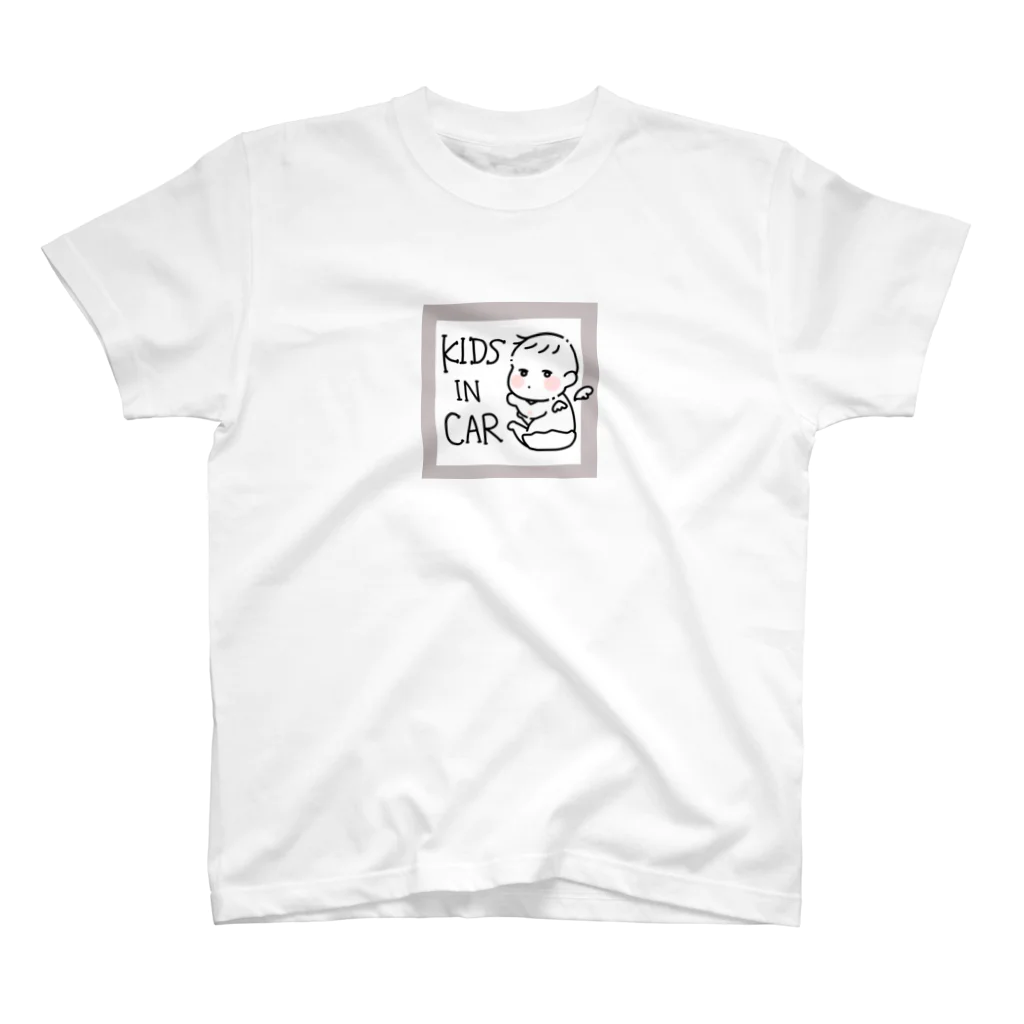 もふのKIDSINCAR ぷくべび Regular Fit T-Shirt