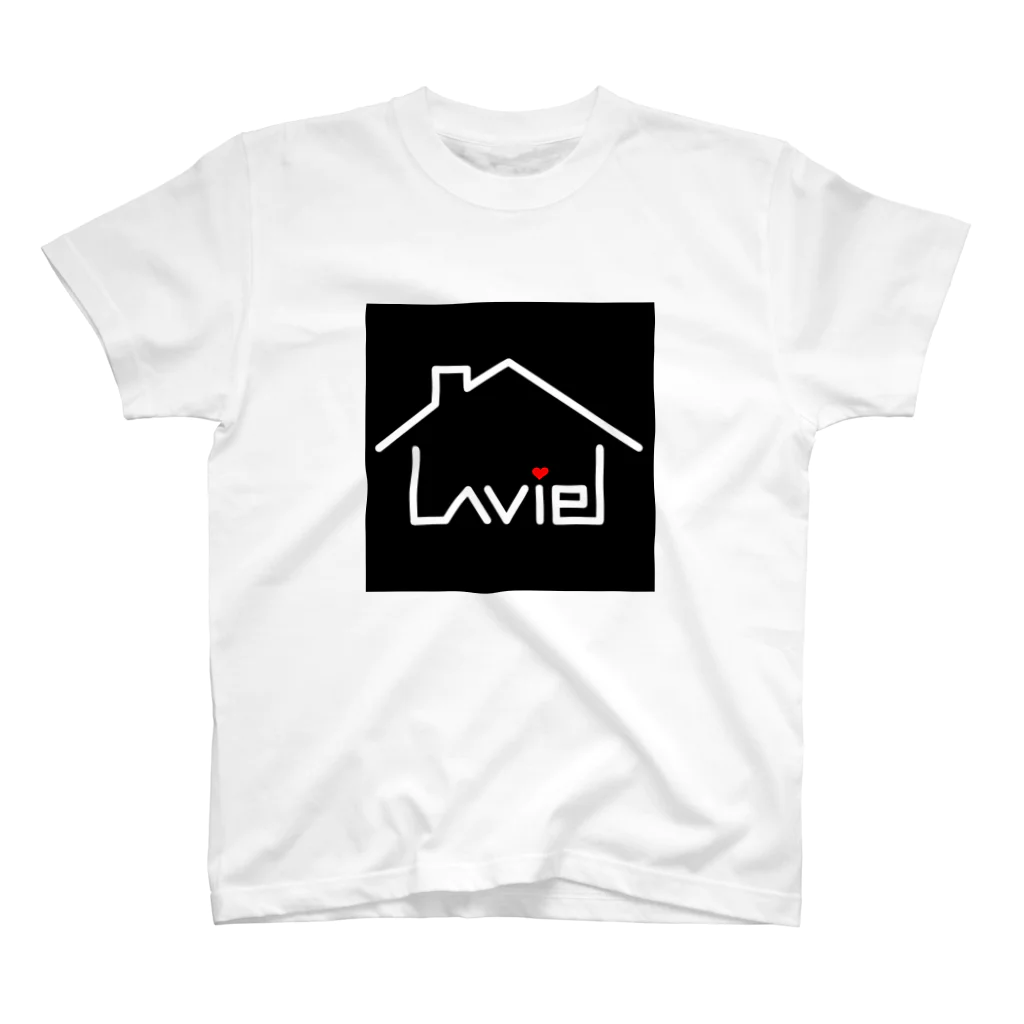 la vieのla vie オリジナルグッズ(ブラック) Regular Fit T-Shirt