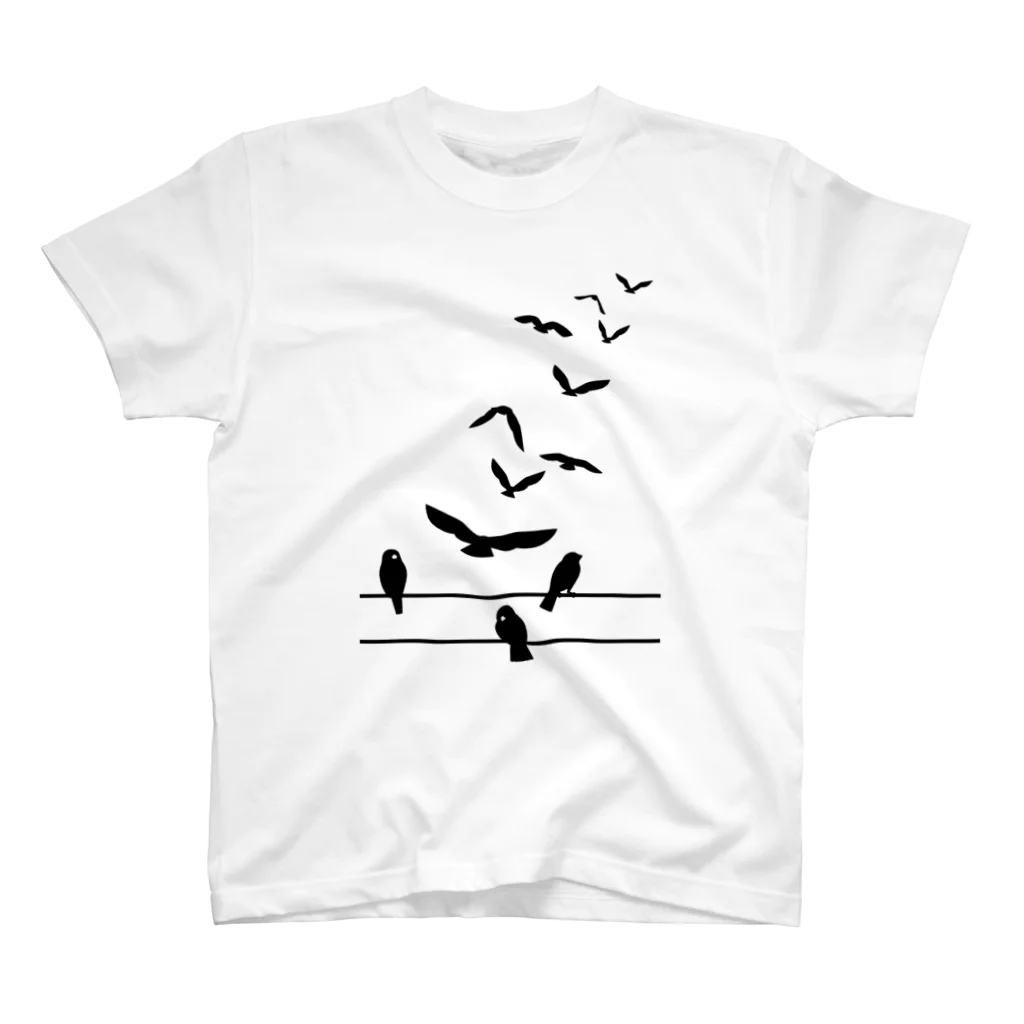 油鳥店の飛んでいく鳥 スタンダードTシャツ