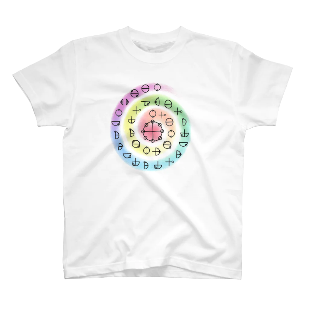  Pastel Design Art 天使のお部屋のカタカムナ スタンダードTシャツ