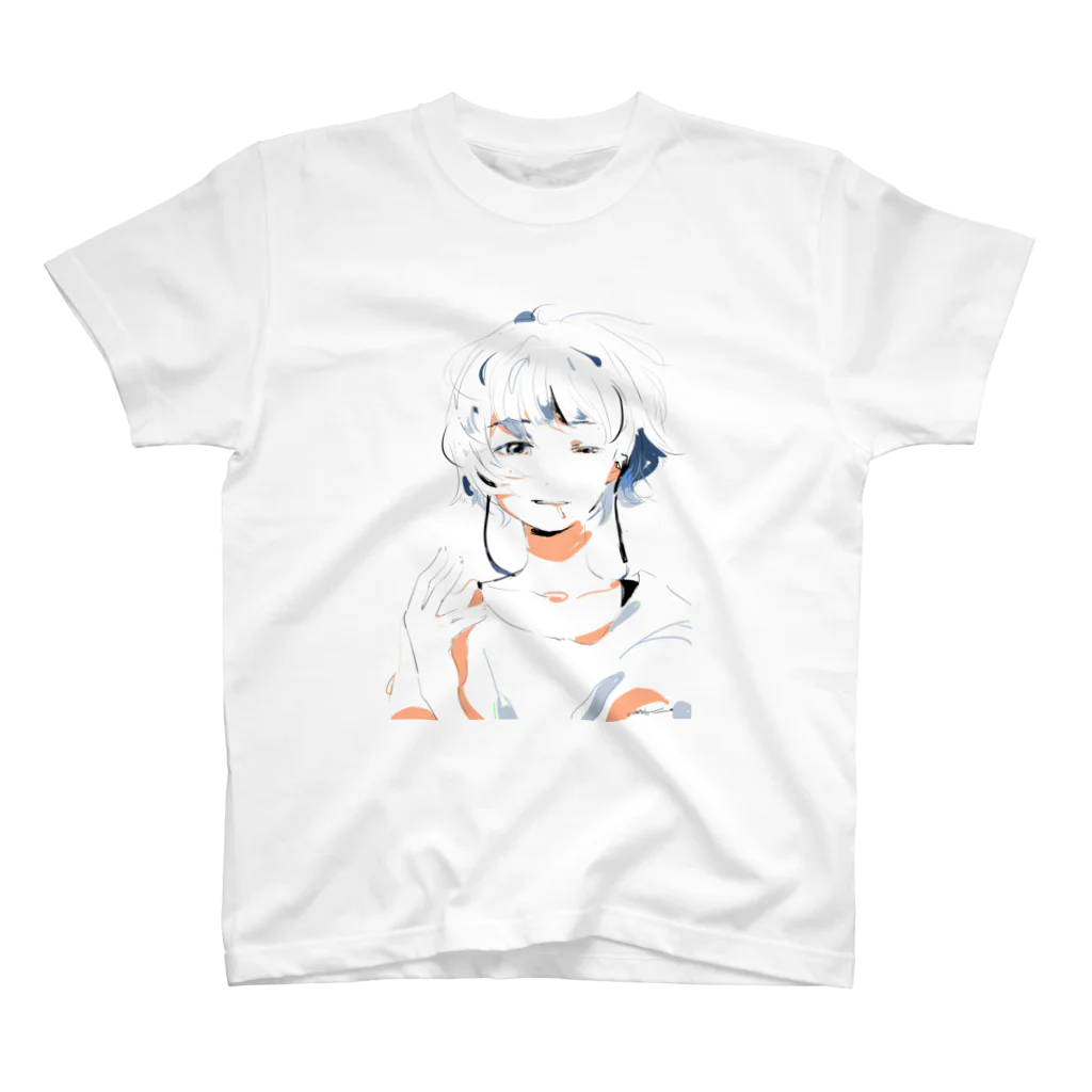 ゆののタバコ女の子 スタンダードTシャツ