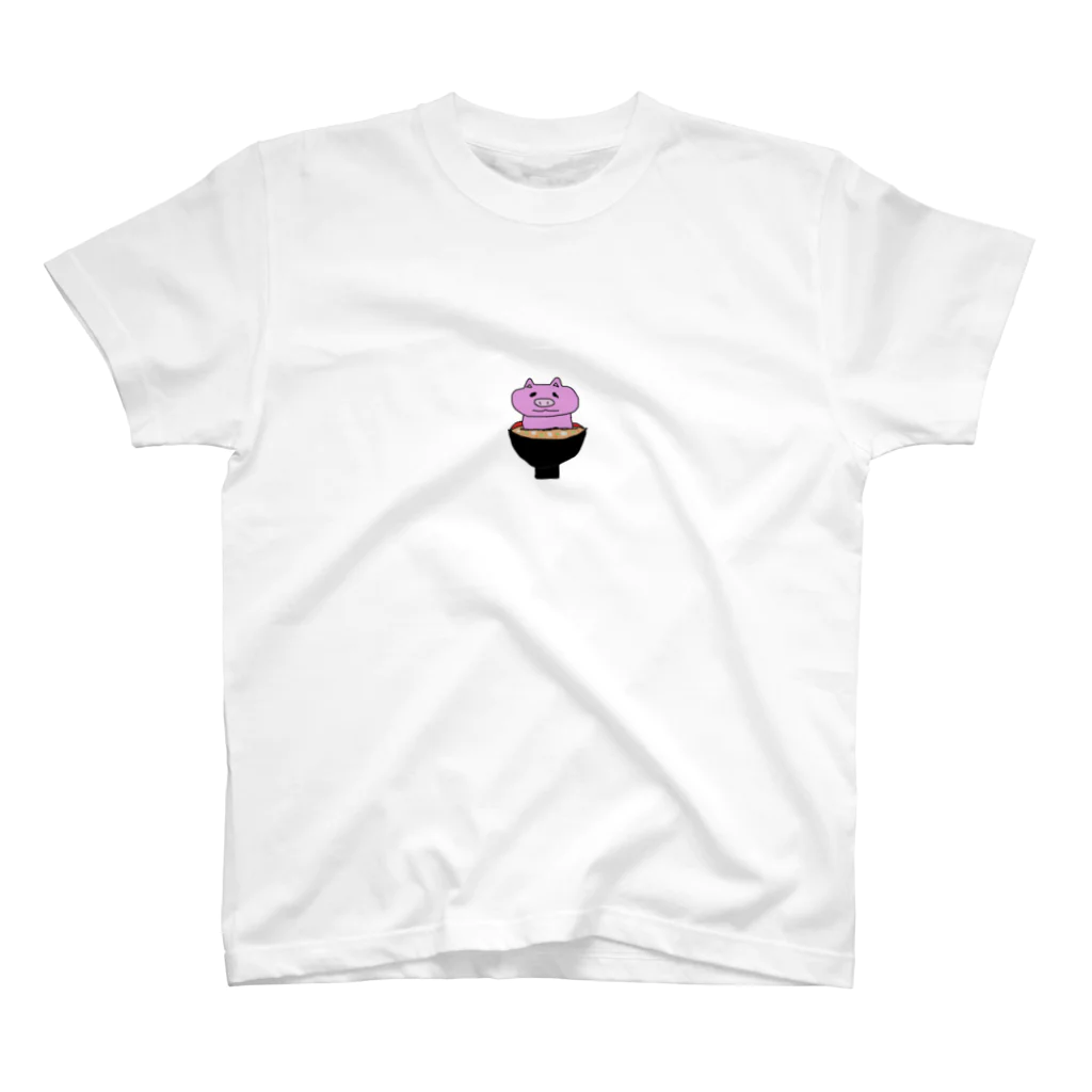 ファッションセンターしゃまむらの豚汁豚　文字なし Regular Fit T-Shirt