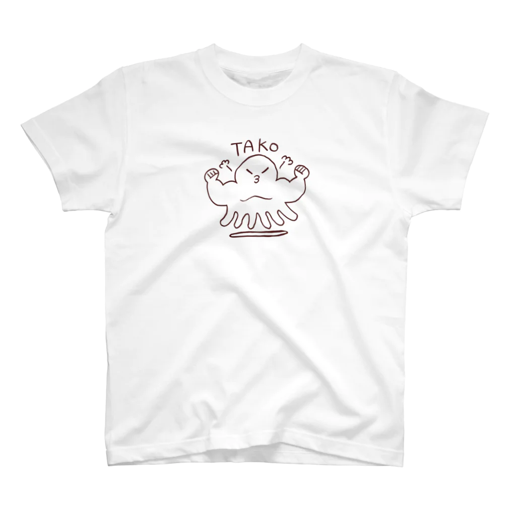 丸野チキ商会（chikki）の筋肉質なタコ スタンダードTシャツ