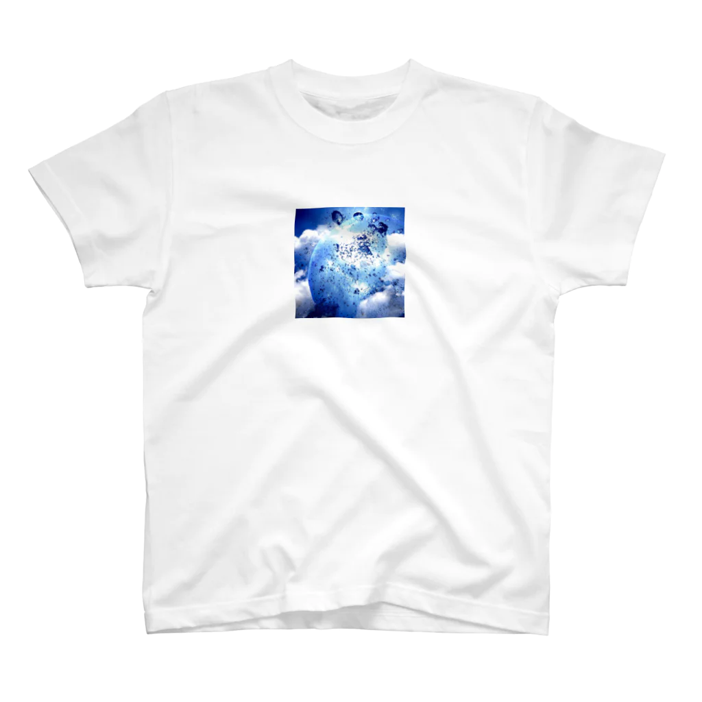 yuucanvasの宇宙アート･水の惑星 スタンダードTシャツ