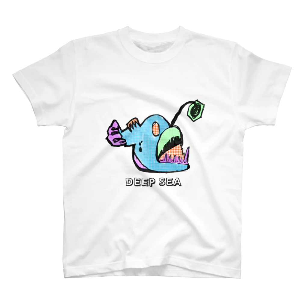 UKIPPAのちょうちんあんこう【深海魚シリーズ】DEEPSEA スタンダードTシャツ