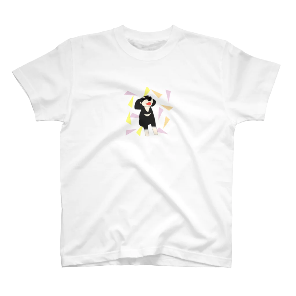 MASHOのことりの愛犬プードル　ロッキーくん スタンダードTシャツ