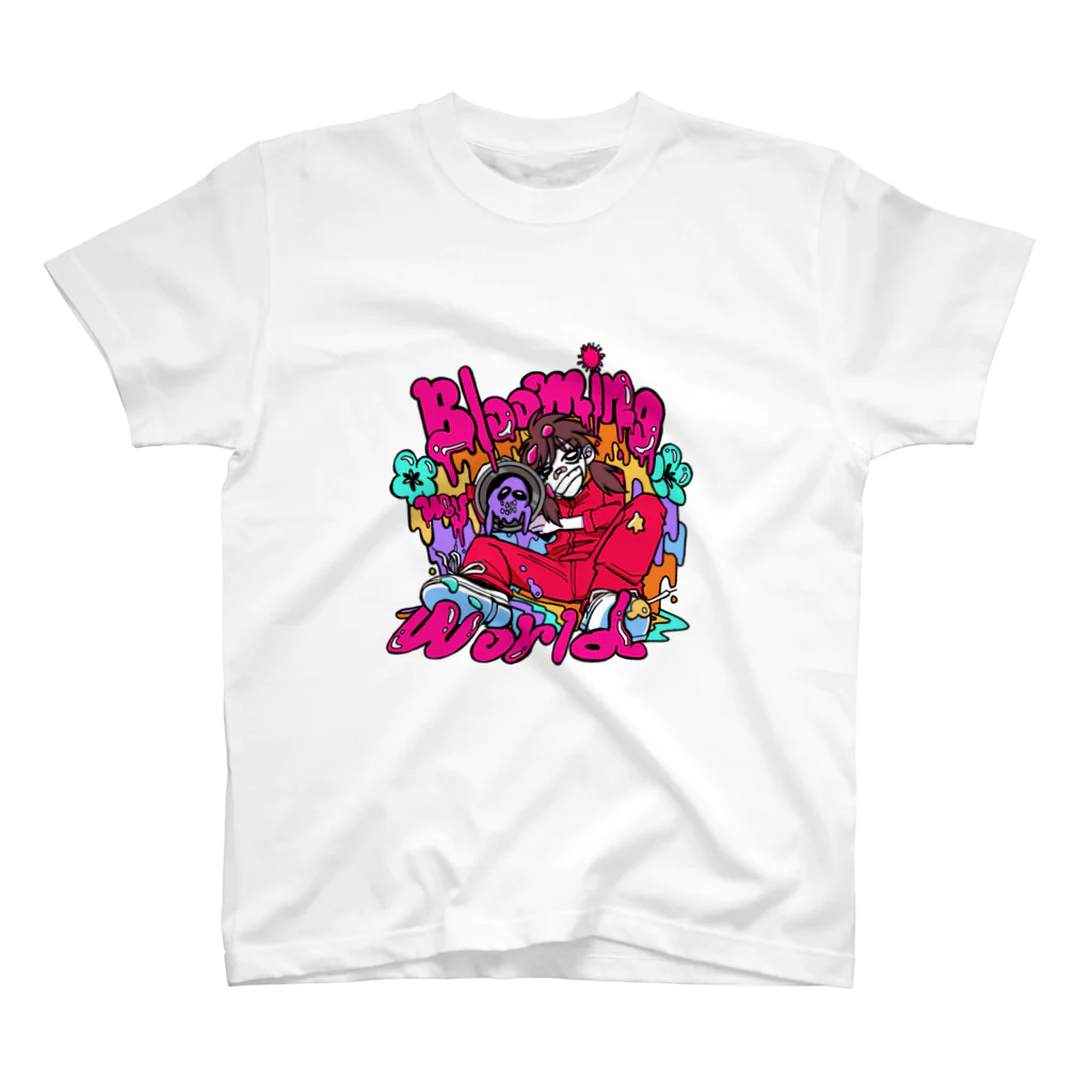 yokobi_buppanの2022年度芸術祭公式グッズ②BLOOMING MY WORLD BOMB Regular Fit T-Shirt
