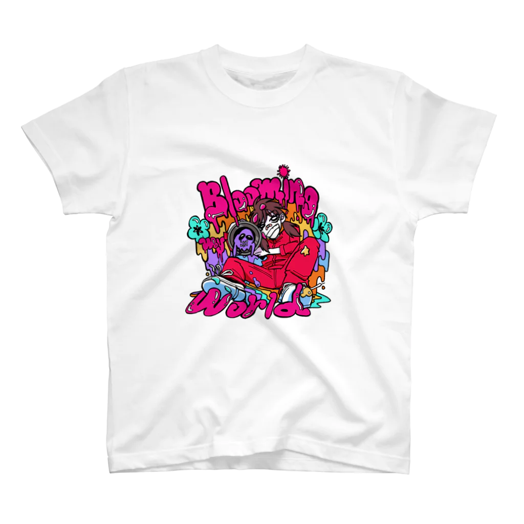 yokobi_buppanの2022年度芸術祭公式グッズ②BLOOMING MY WORLD BOMB スタンダードTシャツ