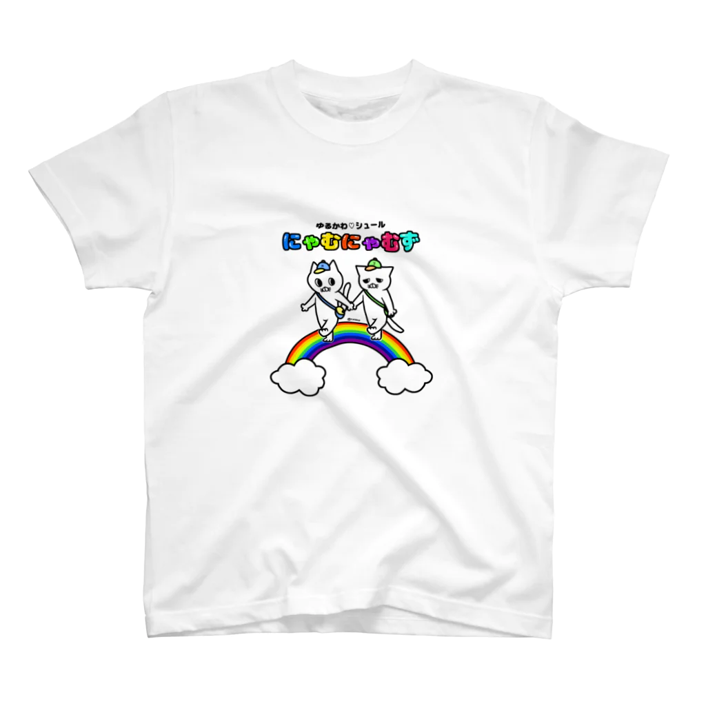 🌈にゃむにゃむず🌈byスーパーYAKKO先生のレインボーにゃむにゃむず スタンダードTシャツ