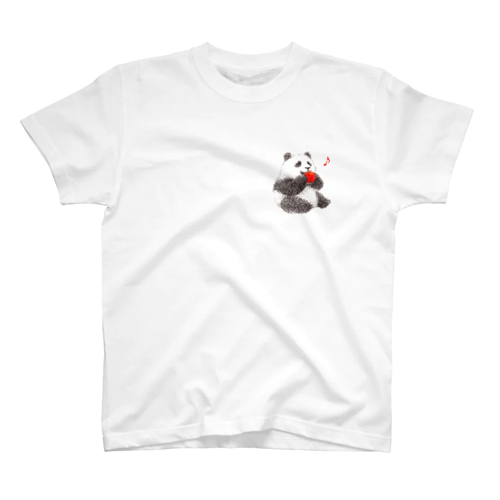 It is Tomfy here.のりんごと子パンダ Regular Fit T-Shirt