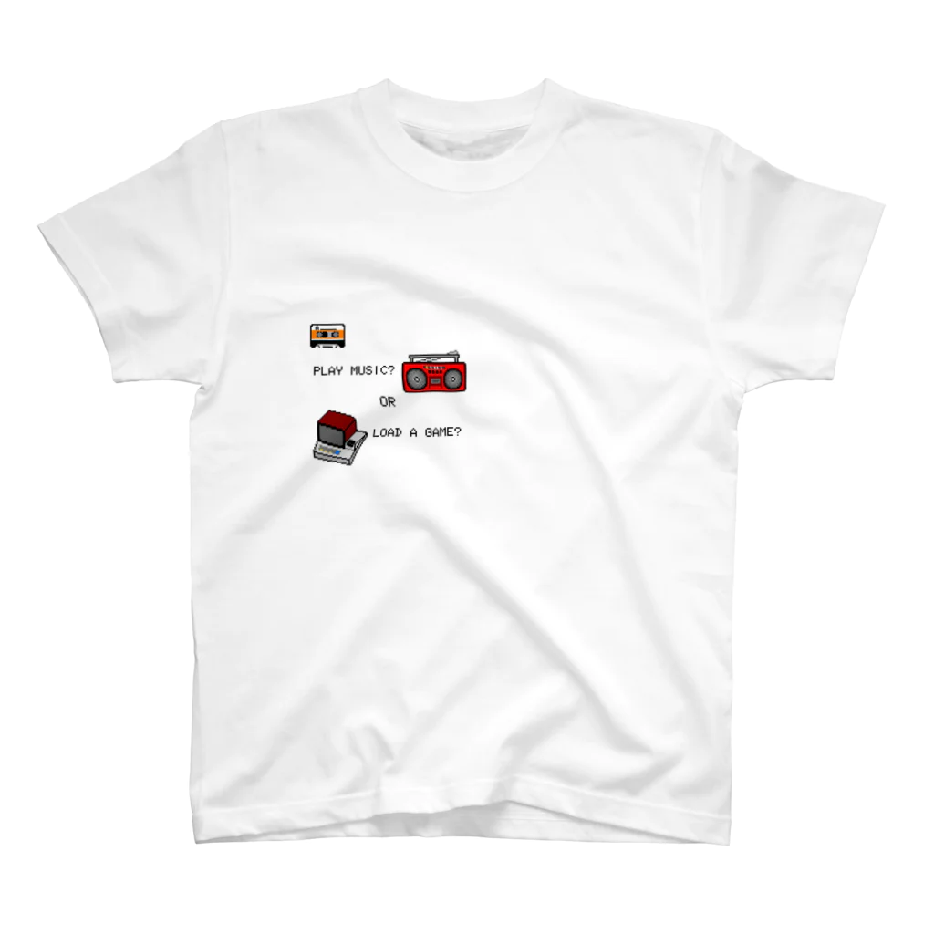 佐々木憲　ピアノ・アコーディオン・レトロゲーム実況のレトロ・カセットテープ スタンダードTシャツ