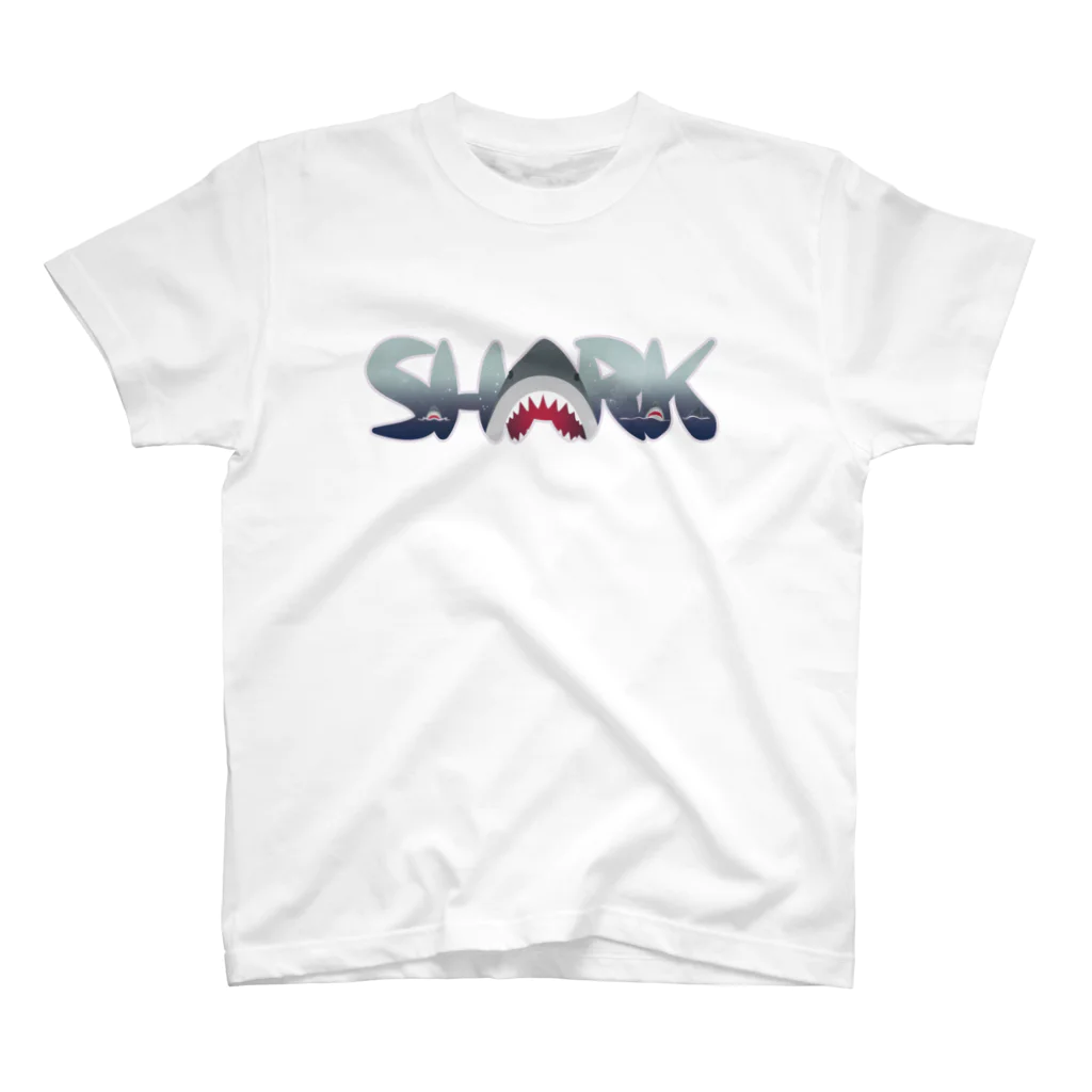 イラスト MONYAAT のSHARK サメ スタンダードTシャツ