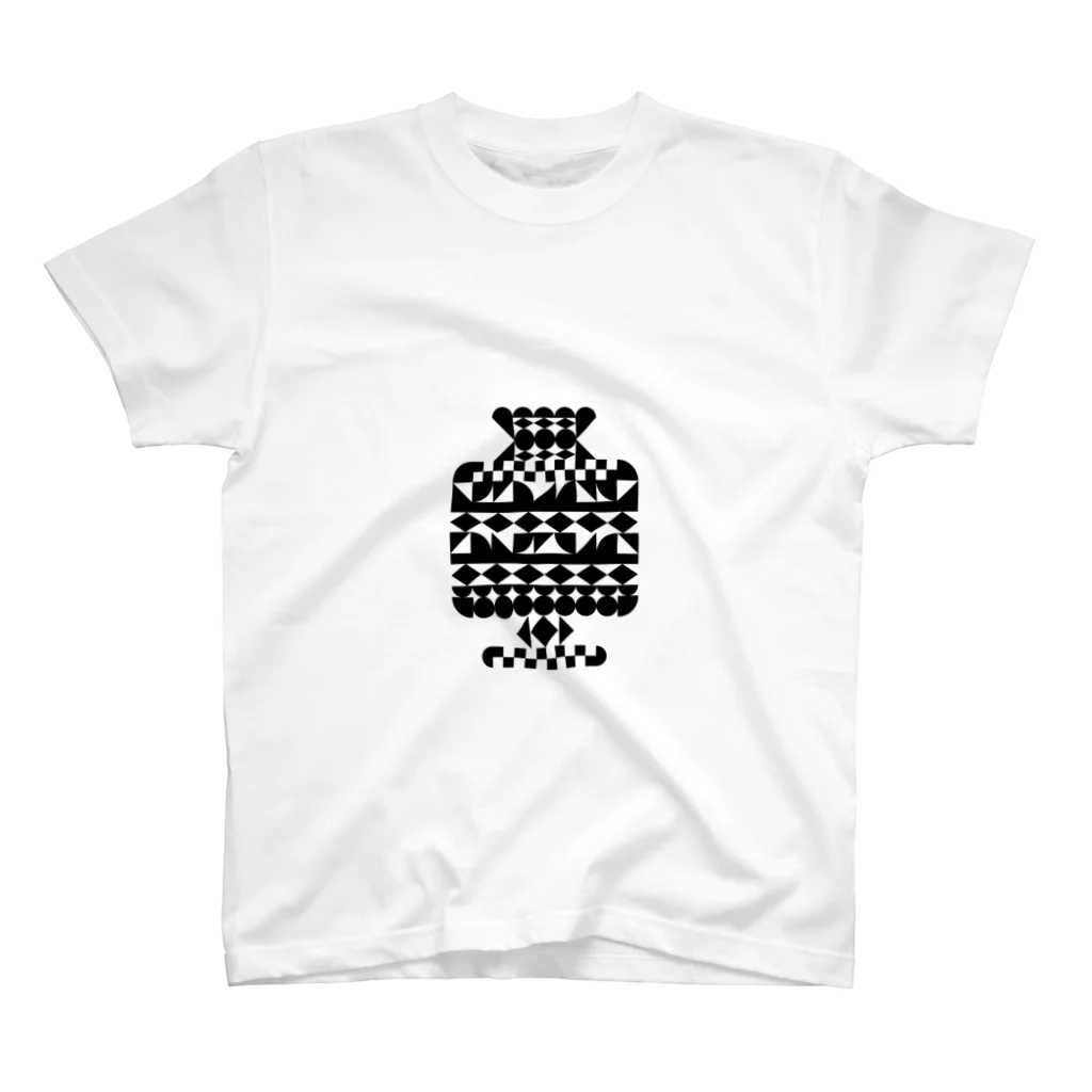 shinonishizawaの(flower)vase WHITE スタンダードTシャツ