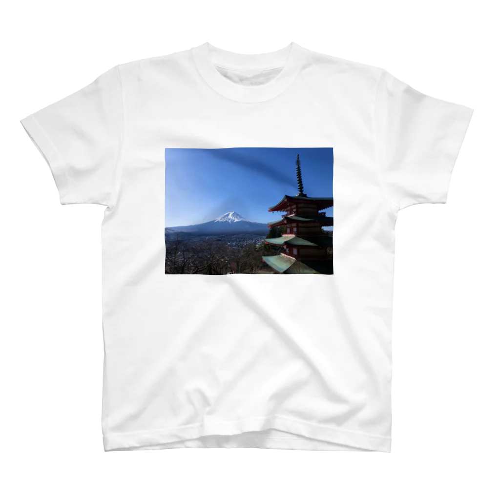 D-aerialの富士山 スタンダードTシャツ