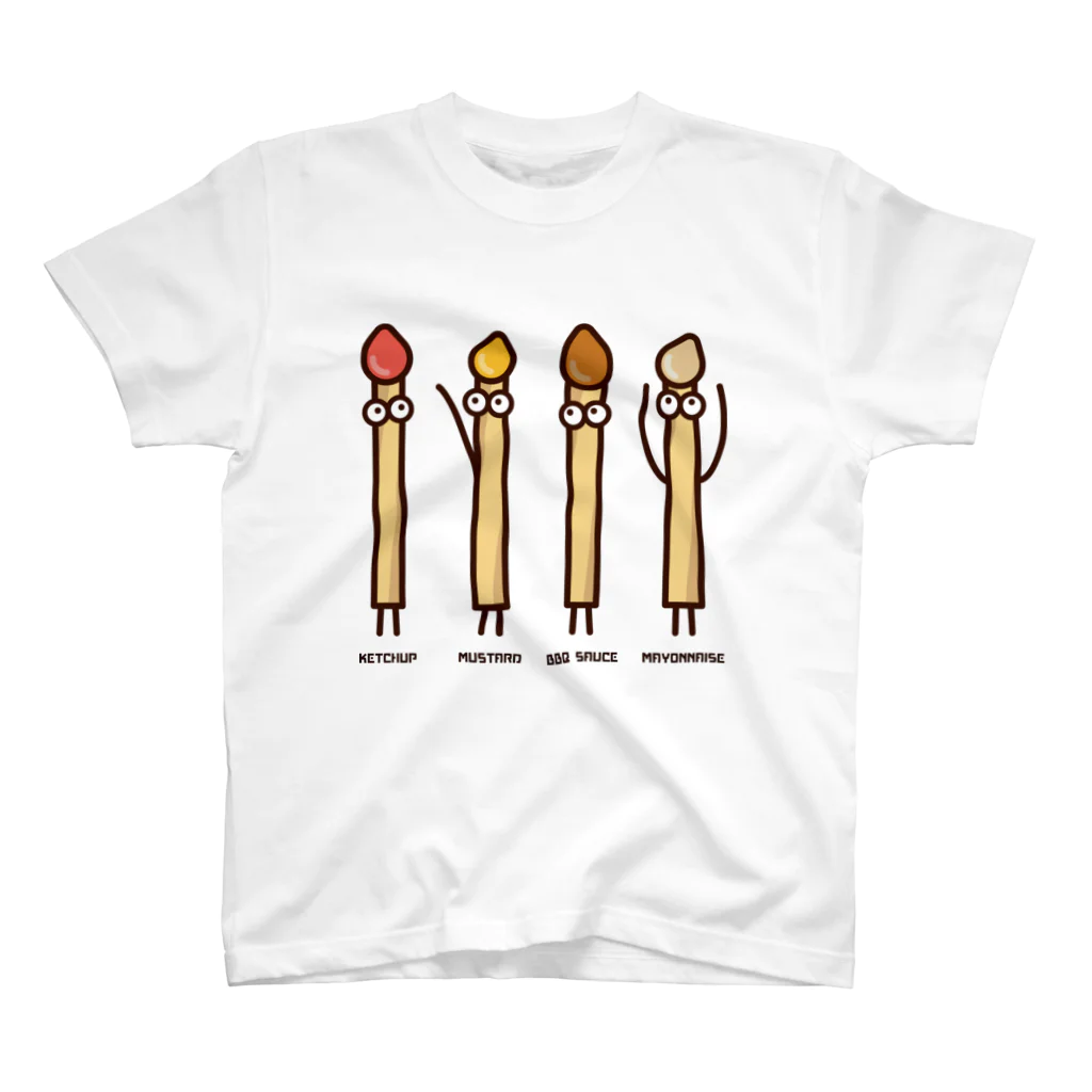 高堂玲/イラストの方のフライドポテト4兄弟 Regular Fit T-Shirt