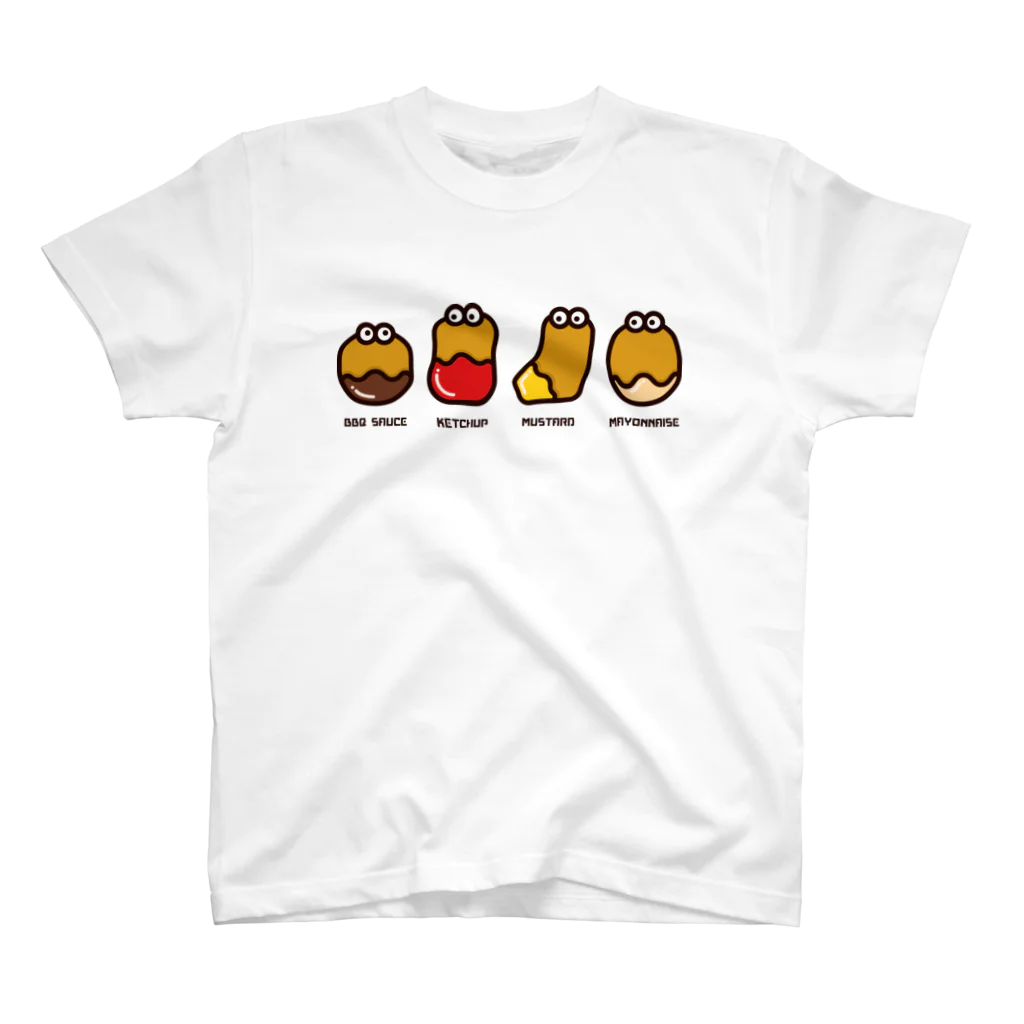 高堂玲/イラストの方のチキンナゲット４兄弟 スタンダードTシャツ