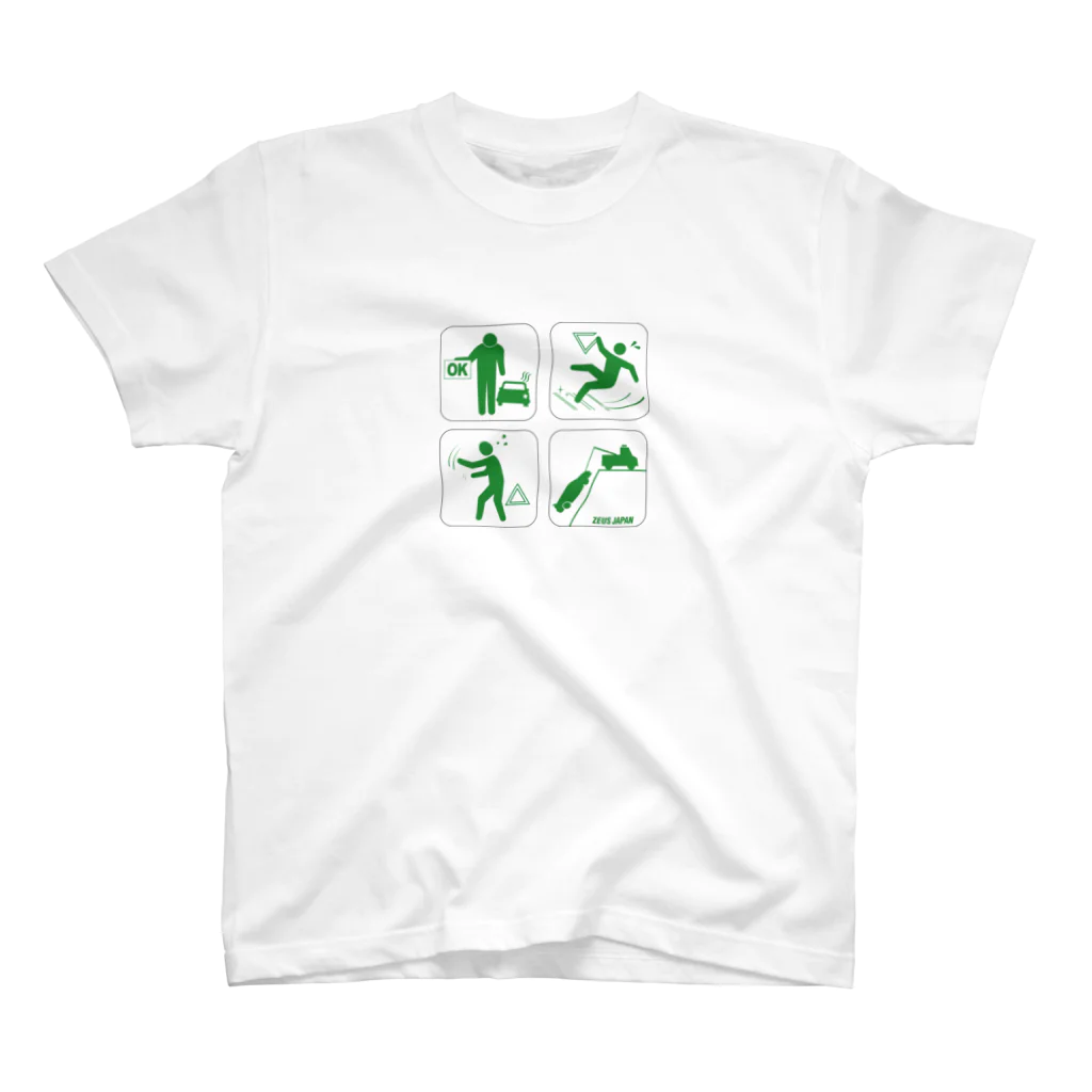 ZEUSJAPANのラリーなリタイアピクト スタンダードTシャツ