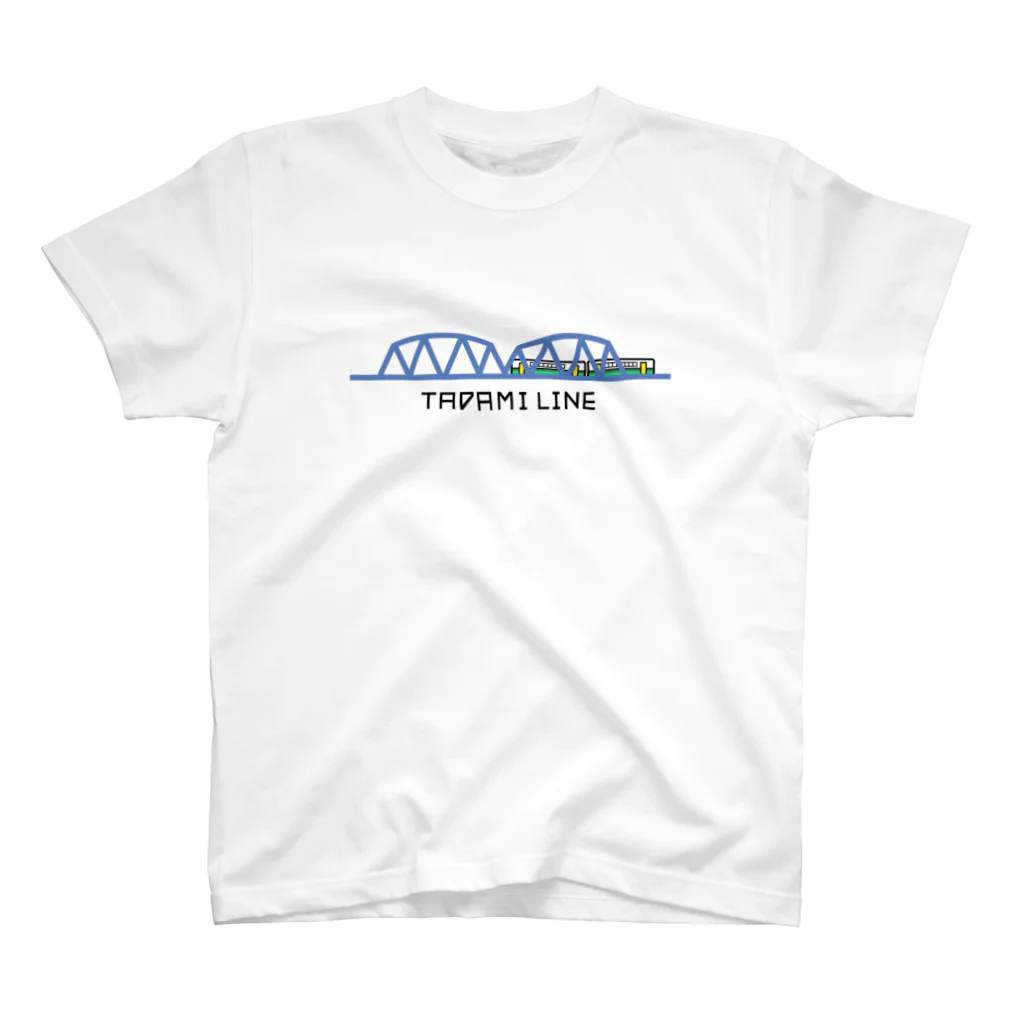 CHIYONの【只見線】第八只見川橋梁とキハE120形🚃💙 スタンダードTシャツ