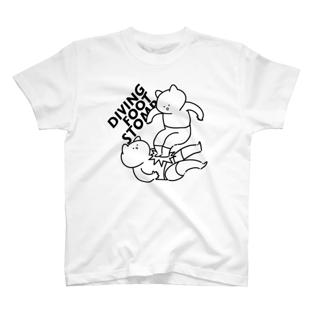 プロレスにゃんこのプロレスにゃんこ（ダイビングフットスタンプ） Regular Fit T-Shirt