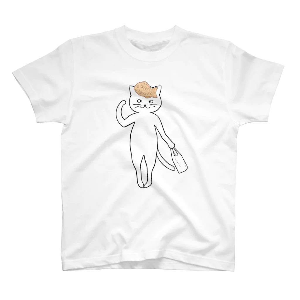 いろはにゃんこ堂の鯛焼き猫さん Regular Fit T-Shirt