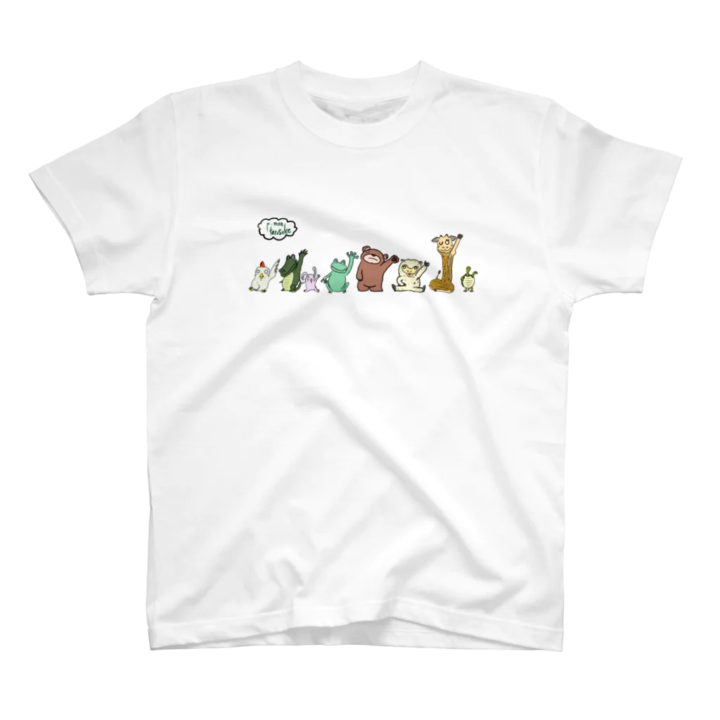 ピーマンタロスケ のWelcom_Animals スタンダードTシャツ