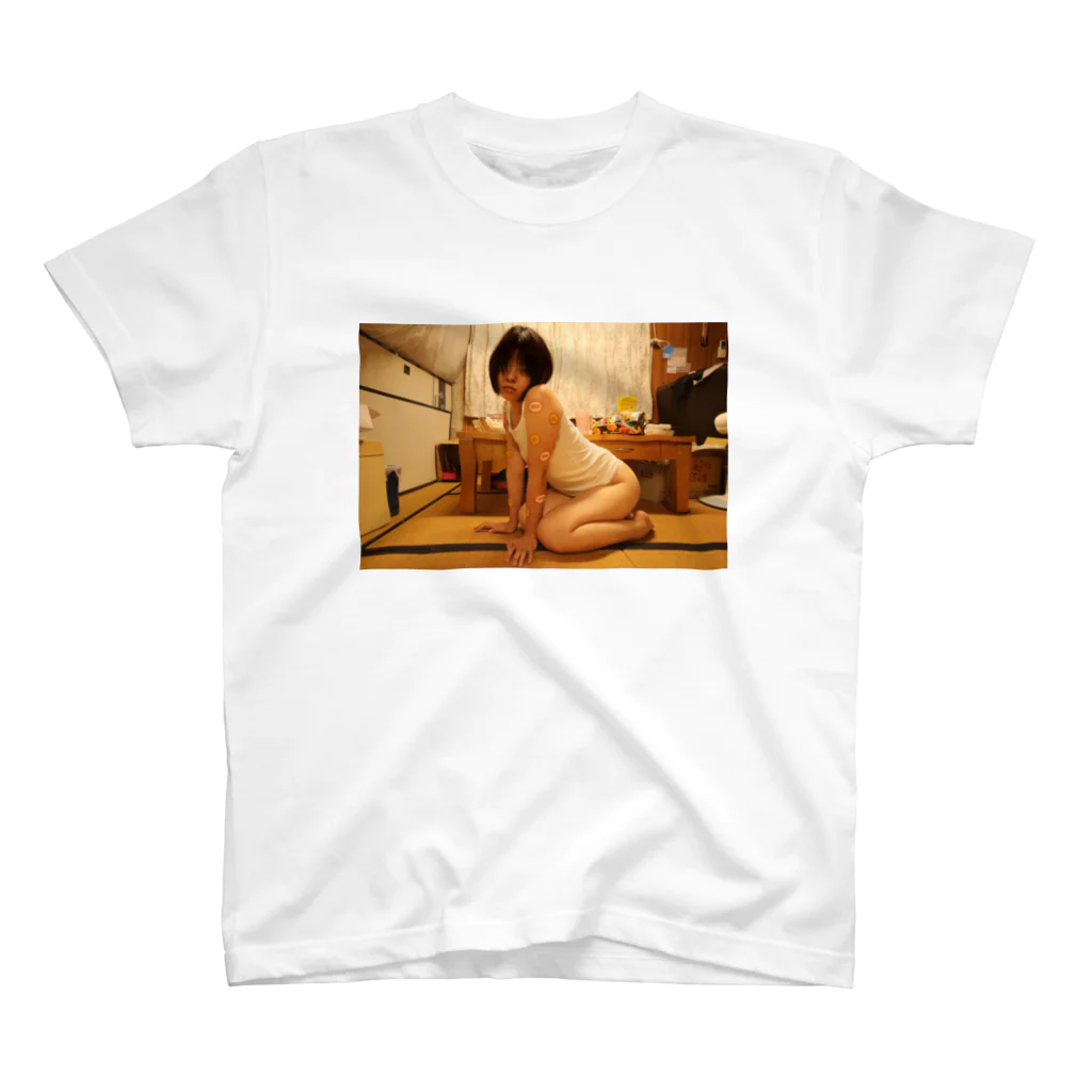 被写体あおぴのぐっずの半額女子 Regular Fit T-Shirt