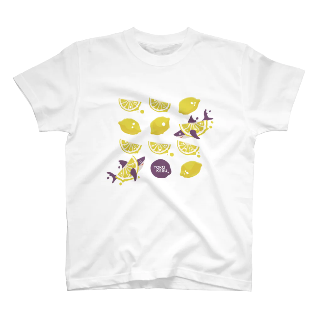 さかたようこ / サメ画家の檸檬ととろけるおサメさん | TOROKERU SHARK Fresh Lemon! スタンダードTシャツ