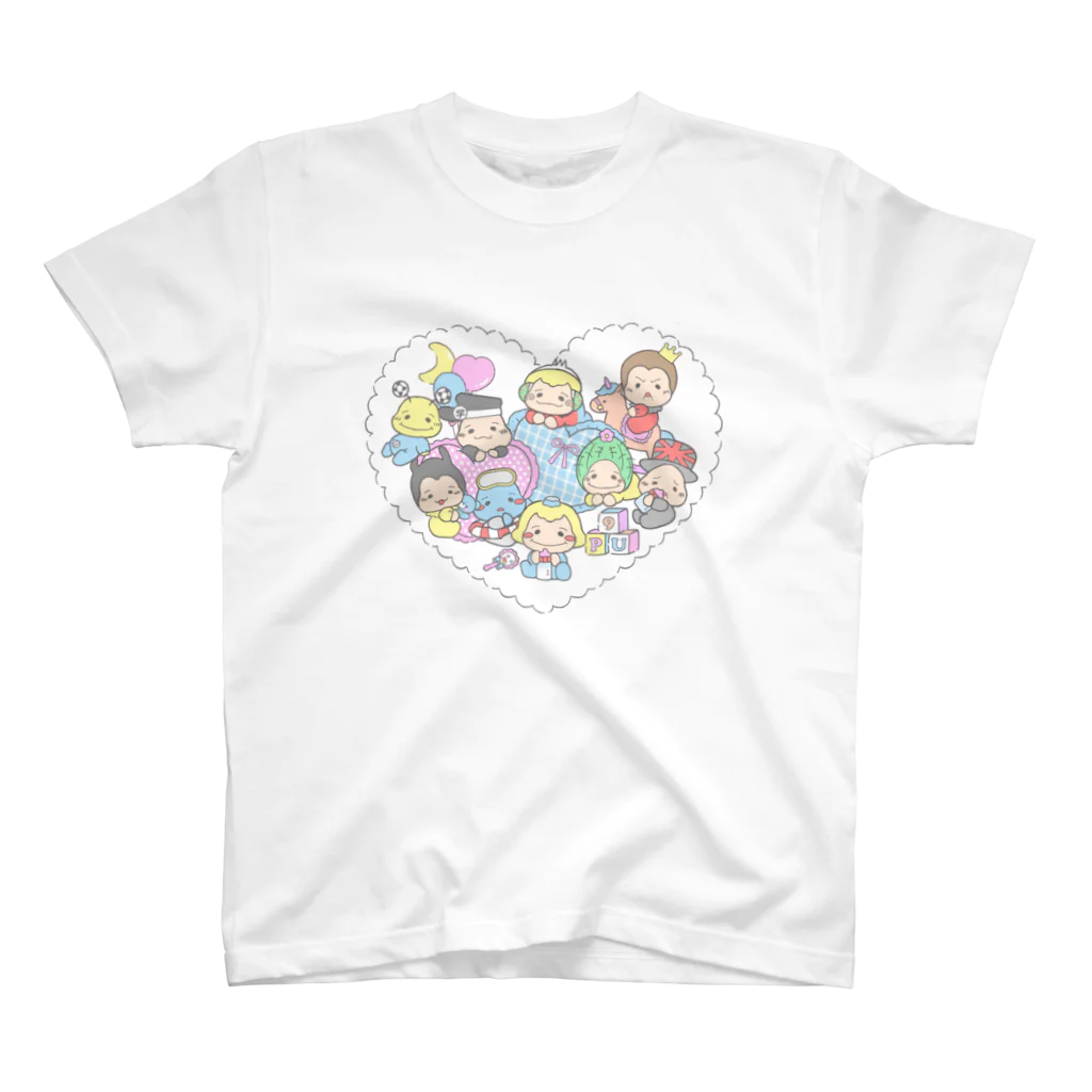 🦄👑 Precious Boyのねむぷぅ-ハート スタンダードTシャツ