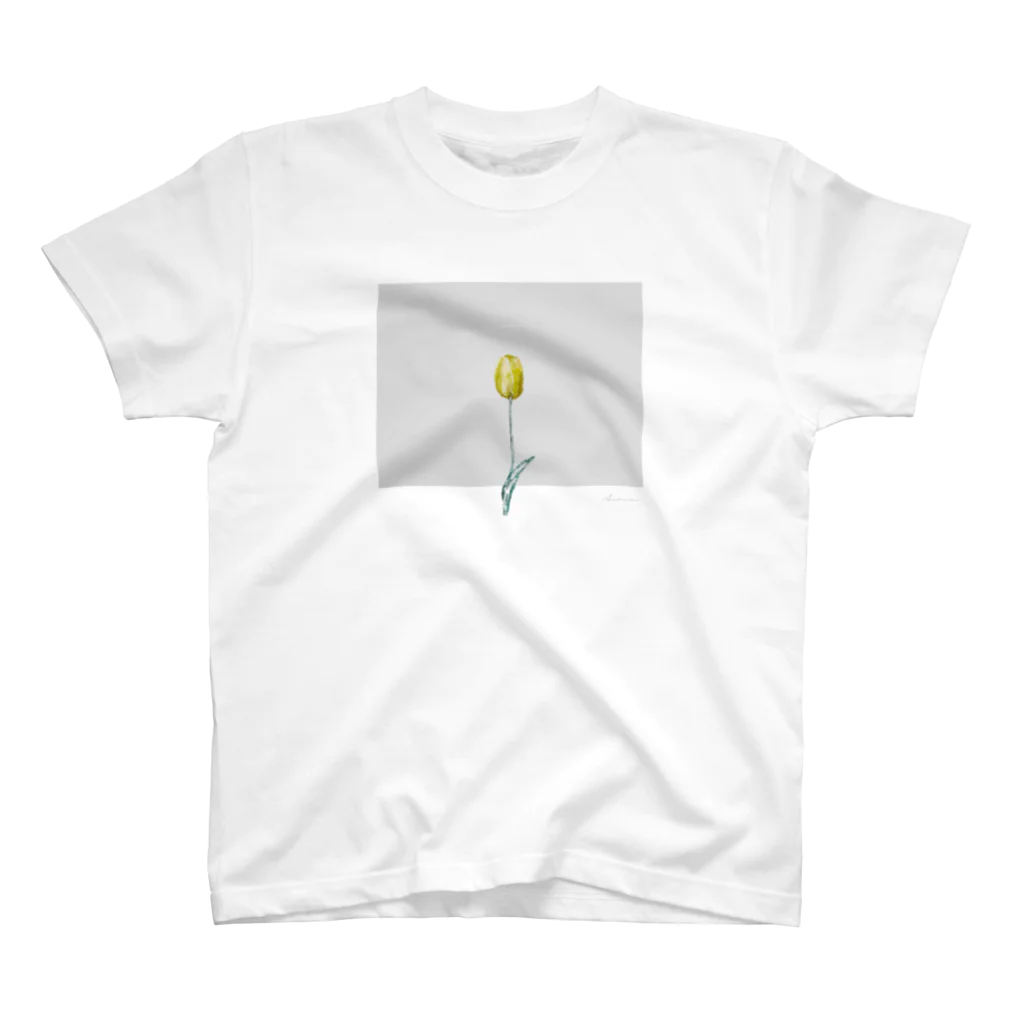 rilybiiのLemon Tulip × Greige × Logo スタンダードTシャツ