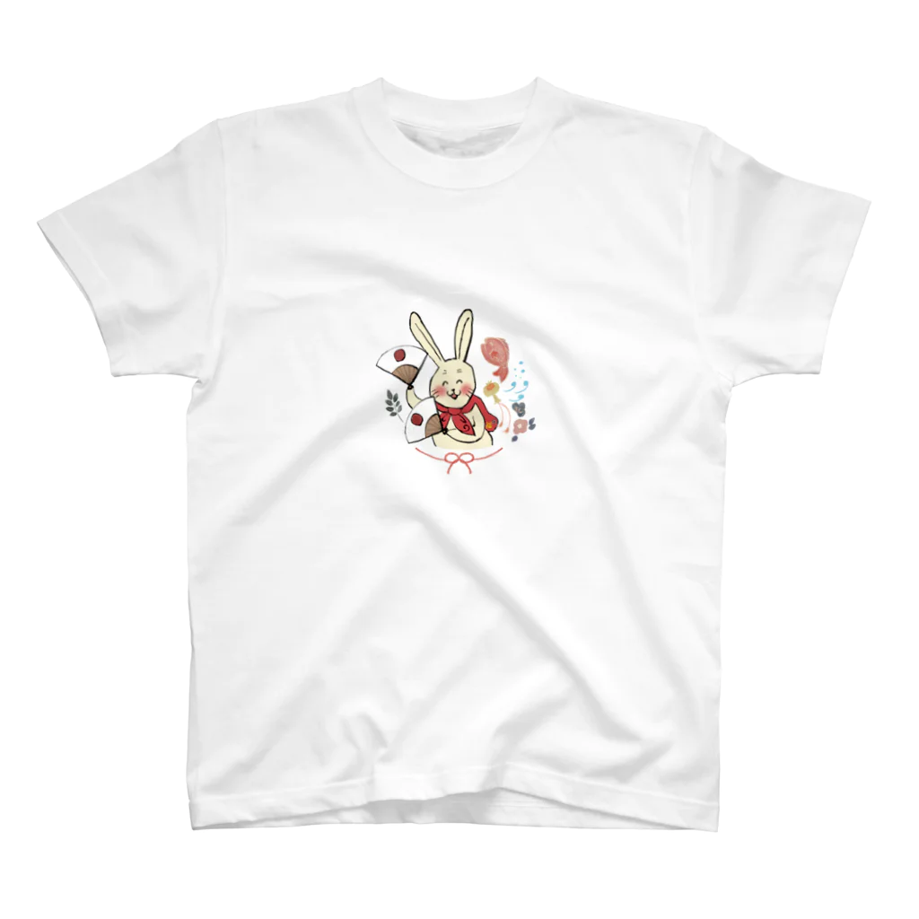 ヒモロ樹工房の福うさぎちゃん Regular Fit T-Shirt