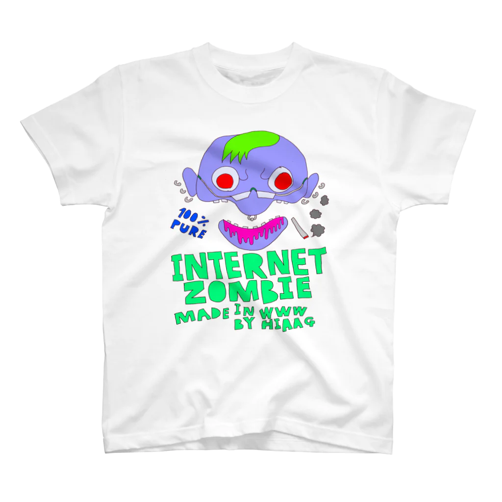 INTERNET ZOMBIEのiz_logo_and_graphic_01 スタンダードTシャツ