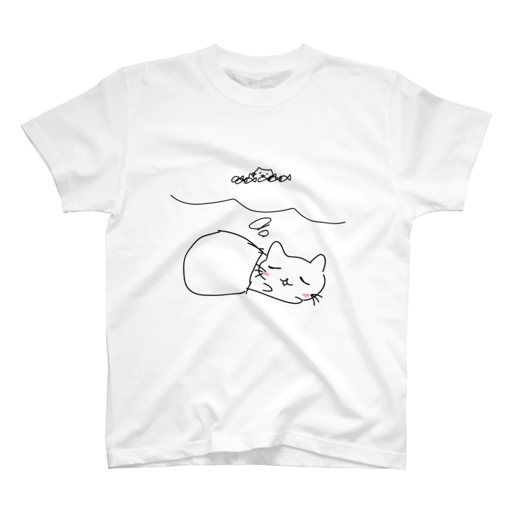 みんなのふわふわな日常．ASakaのおやすみにゃぁ スタンダードTシャツ