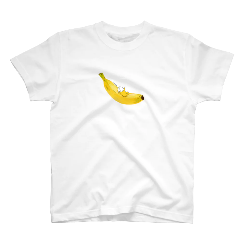 きいろい○◯(服)のたまちゃん on the banana T スタンダードTシャツ