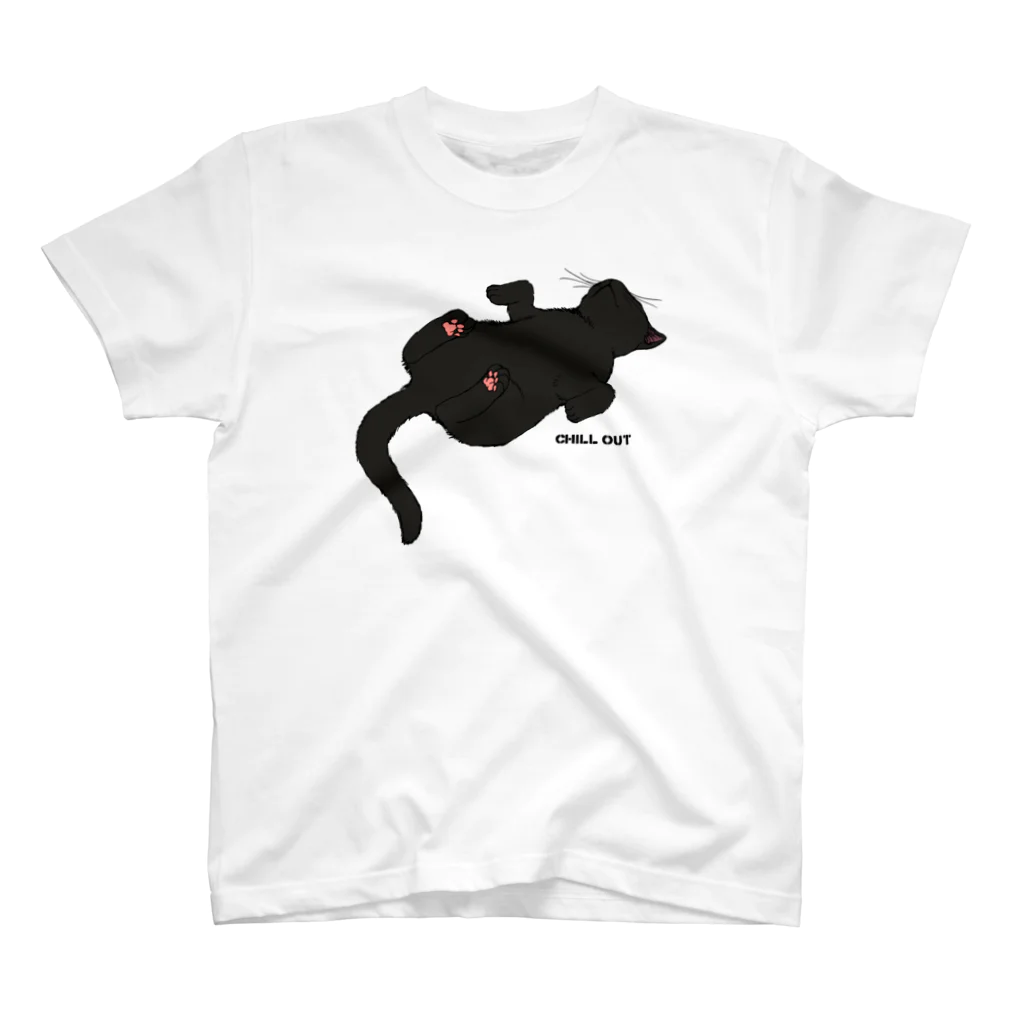 あふぐろ屋の気まま黒猫（両面） Regular Fit T-Shirt