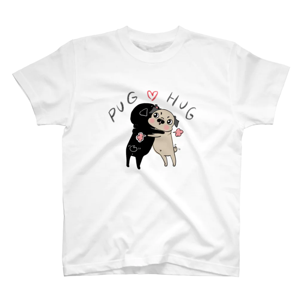 裏ひぐちのPUG ❤︎ HUG スタンダードTシャツ