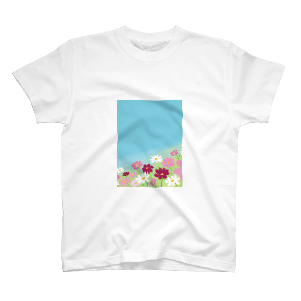 はっちゃんの空とコスモス Regular Fit T-Shirt