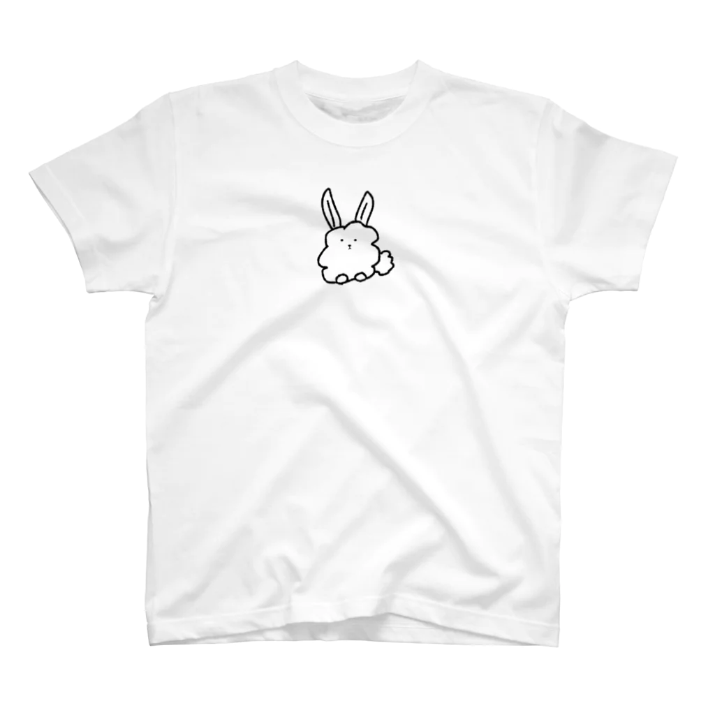 suikakozouのふわふわのうさぎ スタンダードTシャツ