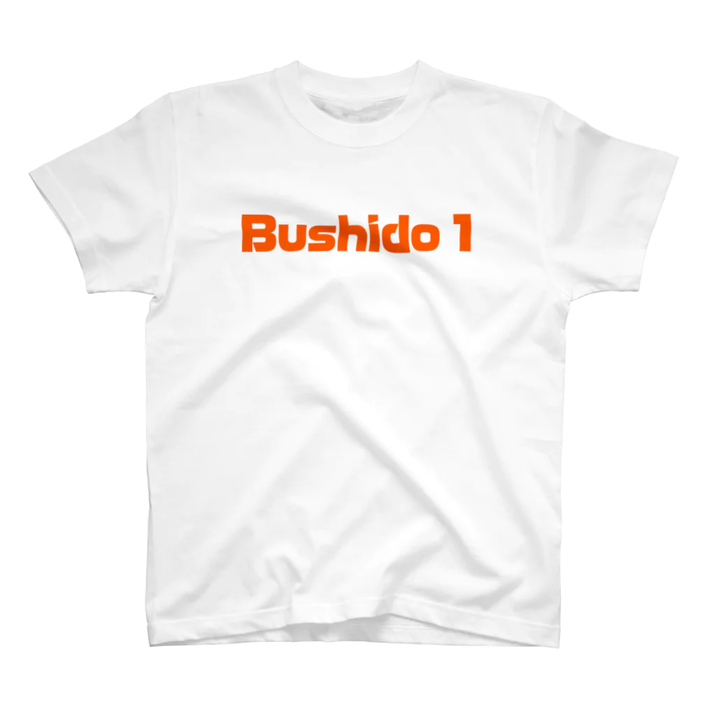 登内けんじ　アーティスト／イラストレーターのBushido 1 オレンジ スタンダードTシャツ