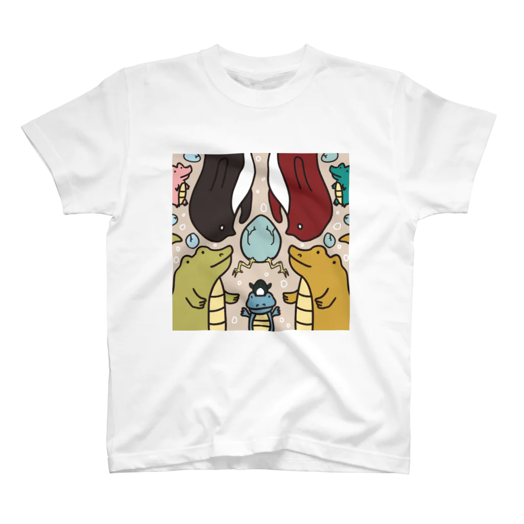 ほらをた娘🦈ྀི🎈のワニとぺんぺん スタンダードTシャツ