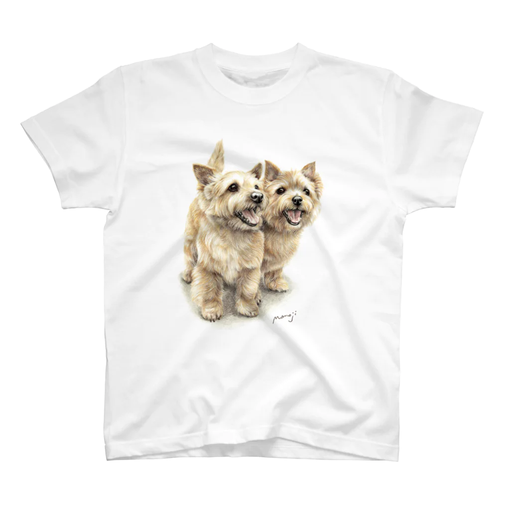 Momojiの犬画のノーリッチテリア7 Regular Fit T-Shirt