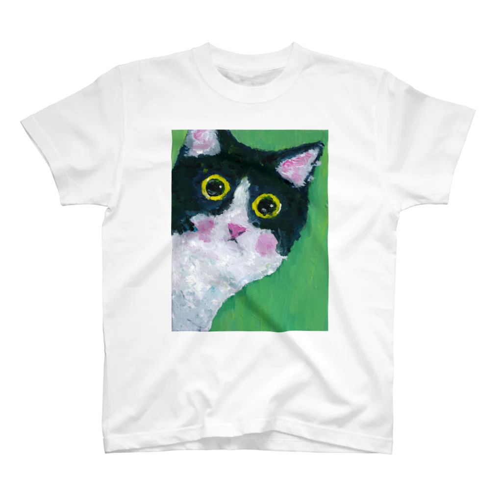 tomorebiのひょっこり猫さん スタンダードTシャツ