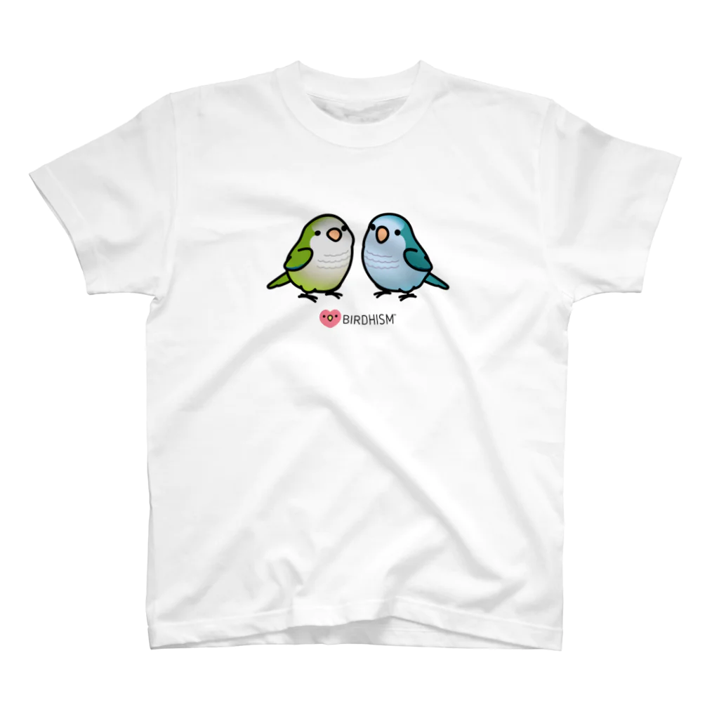 Cody the LovebirdのChubby Bird 仲良しオキナインコ Regular Fit T-Shirt