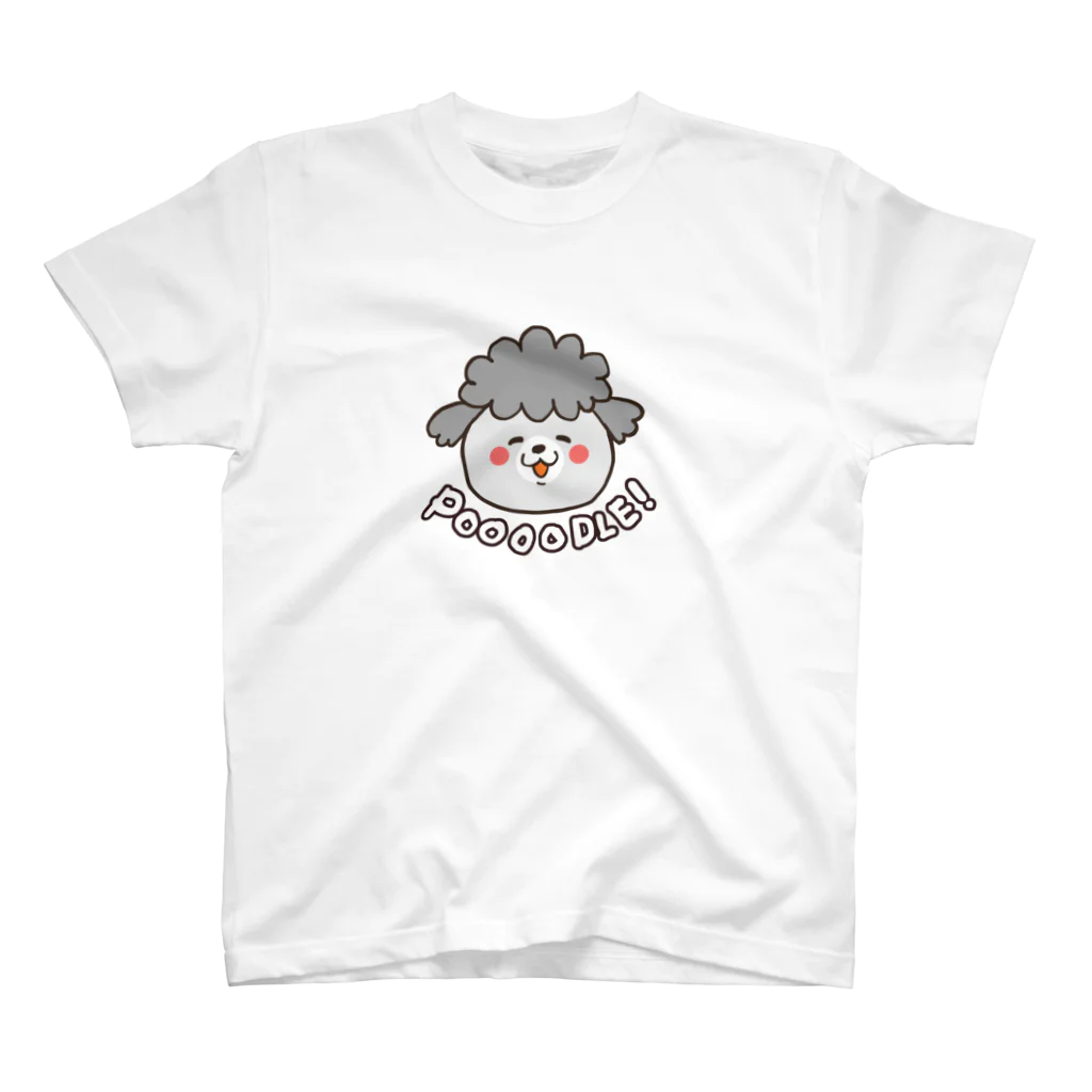 hidekiccanの犬と猫プーーーードル スタンダードTシャツ