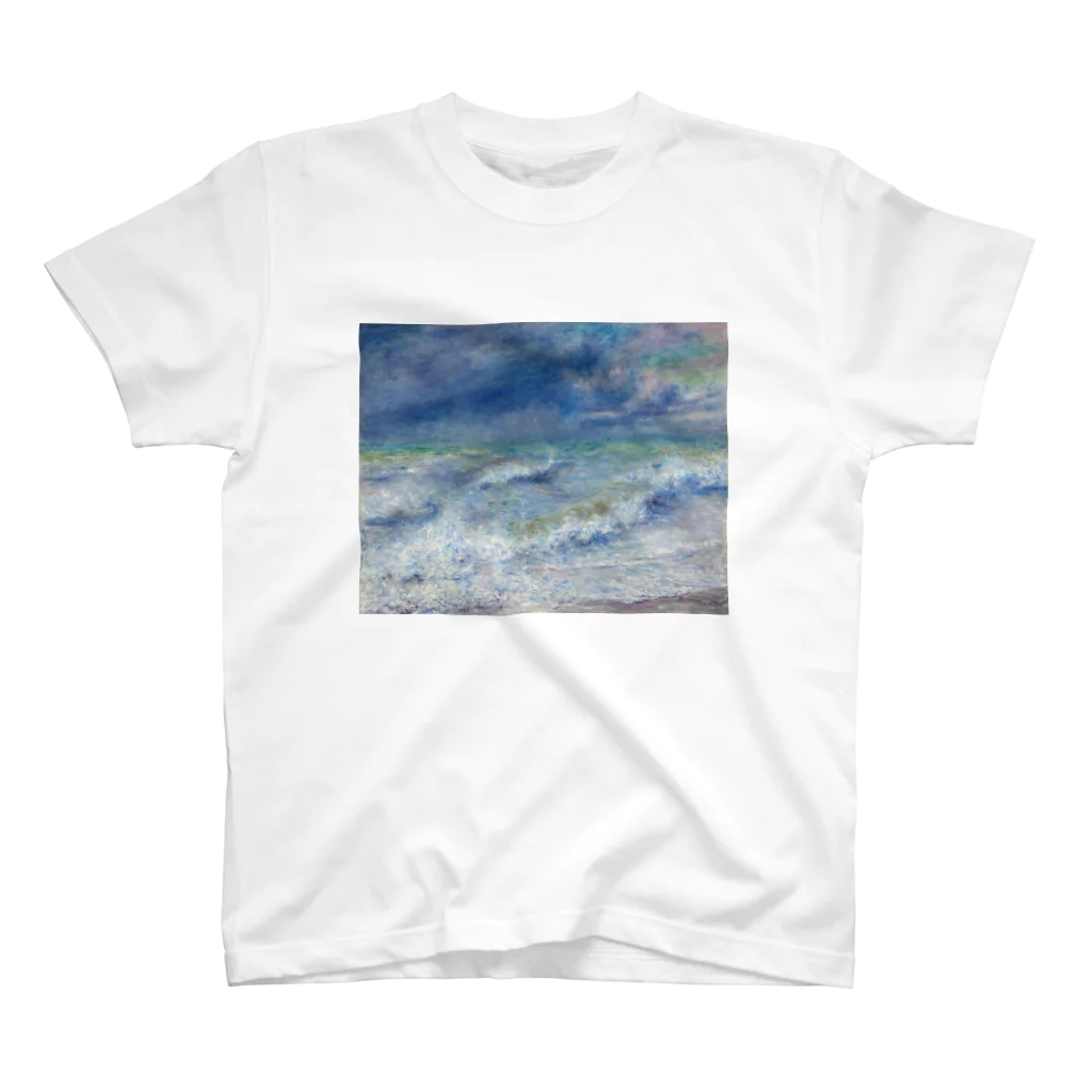 絵画を纏うのルノワール 海の景色 スタンダードTシャツ