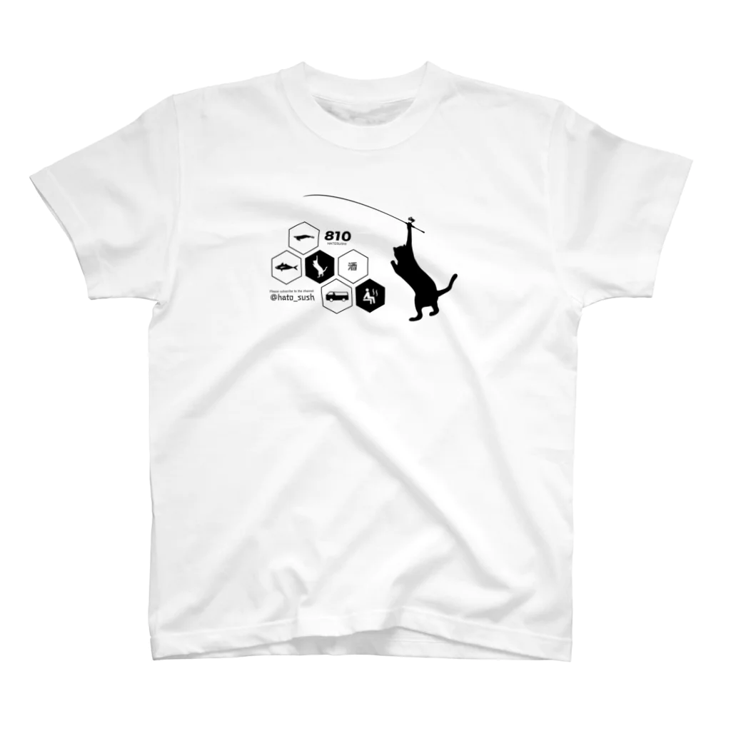 波止寿司のネコエギング Regular Fit T-Shirt