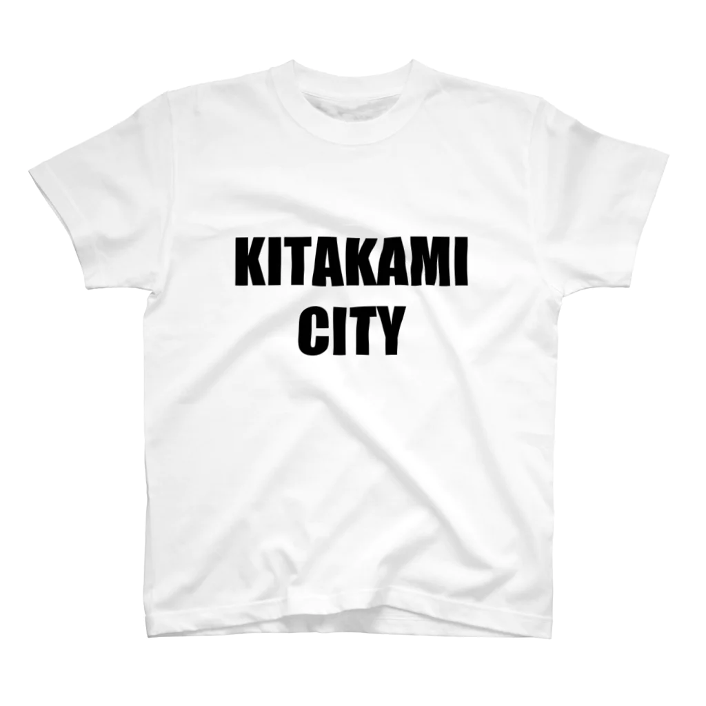 【公式】RE EARTH TV / リアスティーヴィーのKITAKAMI CITY - Tee（BK-Light Color）スタンダードTシャツ Regular Fit T-Shirt