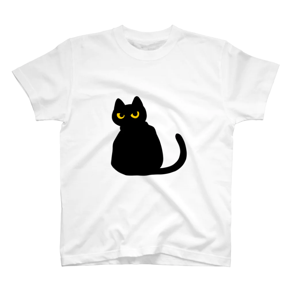 天使の輪の黒猫 スタンダードTシャツ