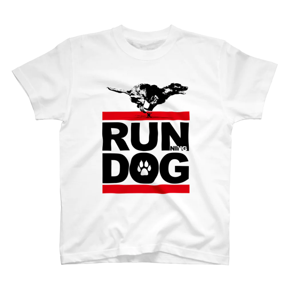 COOL CAT★GRAPHICSのRUNNING DOG　走ってる犬　CCG-005-2W スタンダードTシャツ