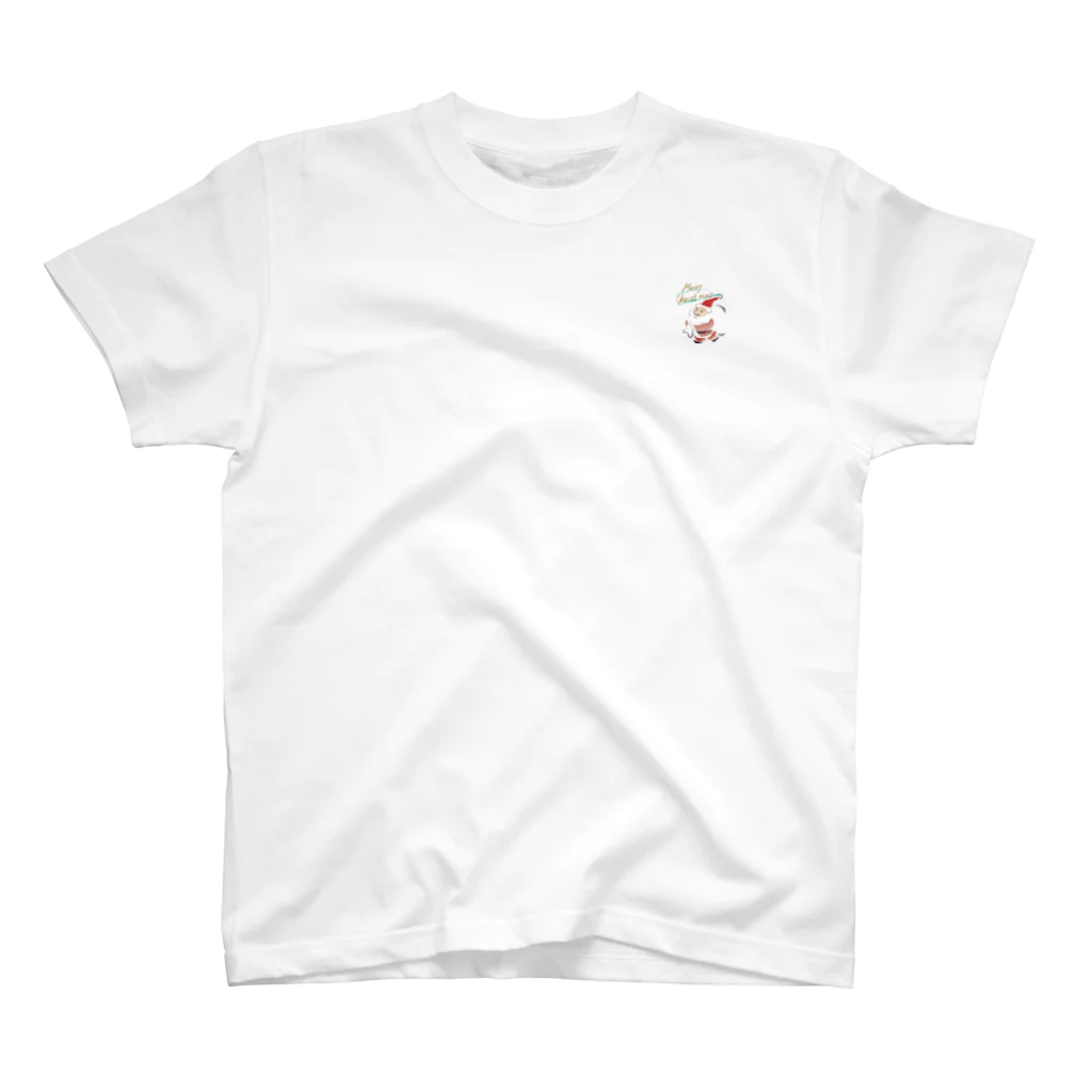 まろ妻のショップの水墨画サンタクロース2022 Regular Fit T-Shirt